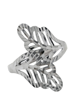 925纯银叶子食指戒指活口简约女