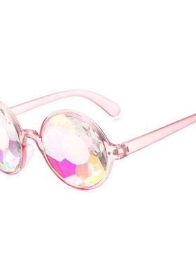 万花筒眼镜钻石切割玻璃网红自拍