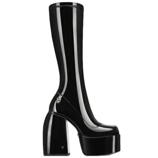 Naked Wolfe英国潮牌/SPICE女靴2025秋季百搭超酷高跟厚底长筒靴