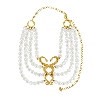 CHILLGOAT原创设计灵蛇复古珍珠多层四层女锁骨项链强保色礼物