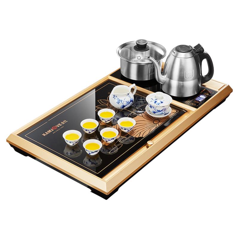 金灶茶盘钢化玻璃茶具套装
