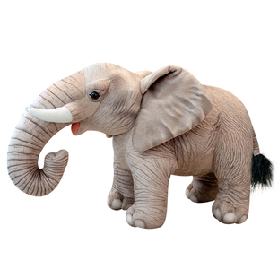 可爱仿真大象毛绒玩具小象公仔玩偶布娃娃动物园纪念品摆件亚洲象