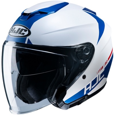 hjc四分之三半盔i30头盔双镜片男