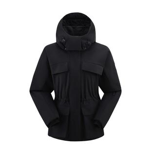 High Rock/天石鹅铠甲鹅绒防风700蓬羽绒服收腰派克服女款GT644