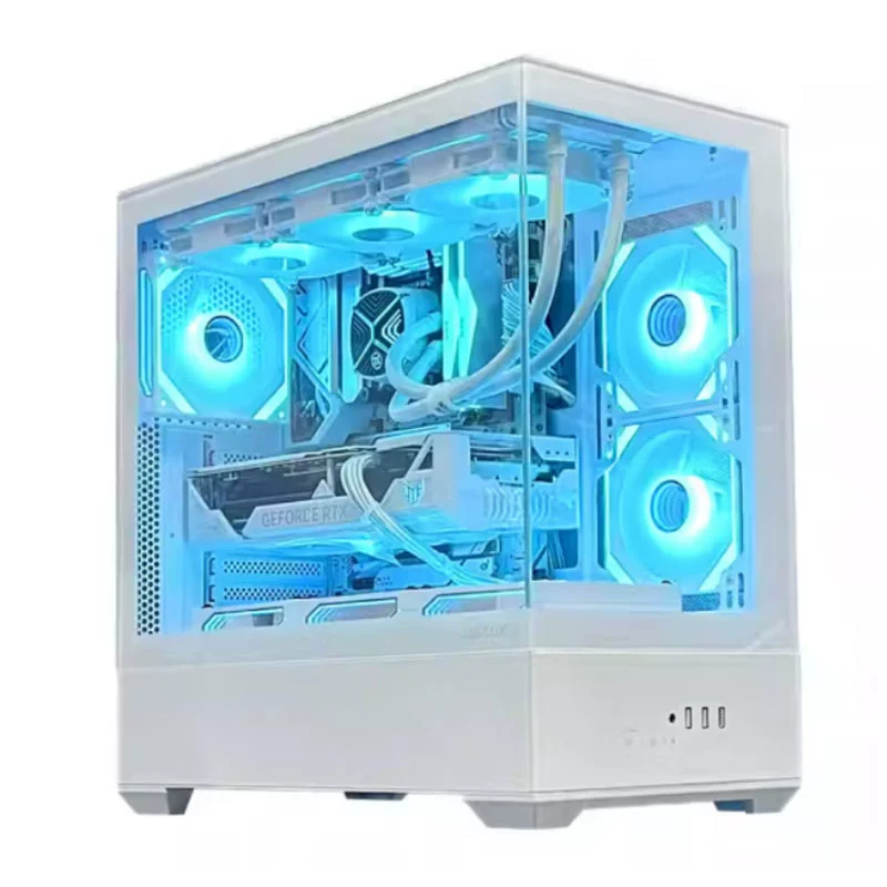 影驰5080 5070TI RTX5060白色海景房电脑主机电脑台式机DIY整机