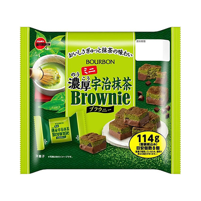 日本进口布朗尼特浓抹茶蛋糕