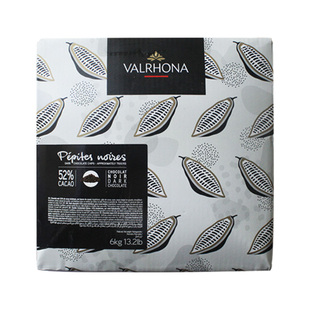 法国原装法芙娜52%黑巧克力粒6kg耐高温入炉巧克力粒西点装饰烘焙