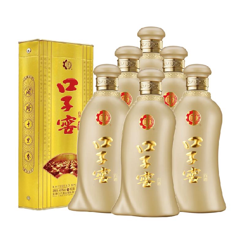 口子窖五年型40.8度400ML*6瓶整箱兼香型粮食酒节日聚会宴请送礼