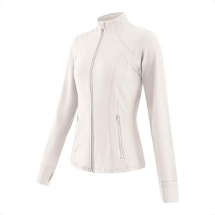 骆驼瑜伽服外套秋冬时尚长袖开衫修身上衣裸感运动服女训练健身服