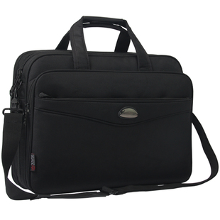 商务公文包男手提电脑包帆布大容量牛津文件业务出差公事工作办公