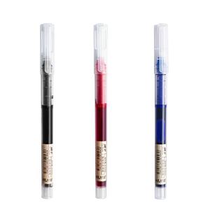 好励直液式走珠笔中性笔全针管头刷题笔大容量学生作业用碳素黑色笔速干0.5水性水笔签字笔签名红蓝顺滑流畅