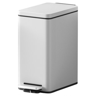 卫生间垃圾桶家用高颜值客厅厕所夹缝带盖脚踩窄小卫生桶2026新款