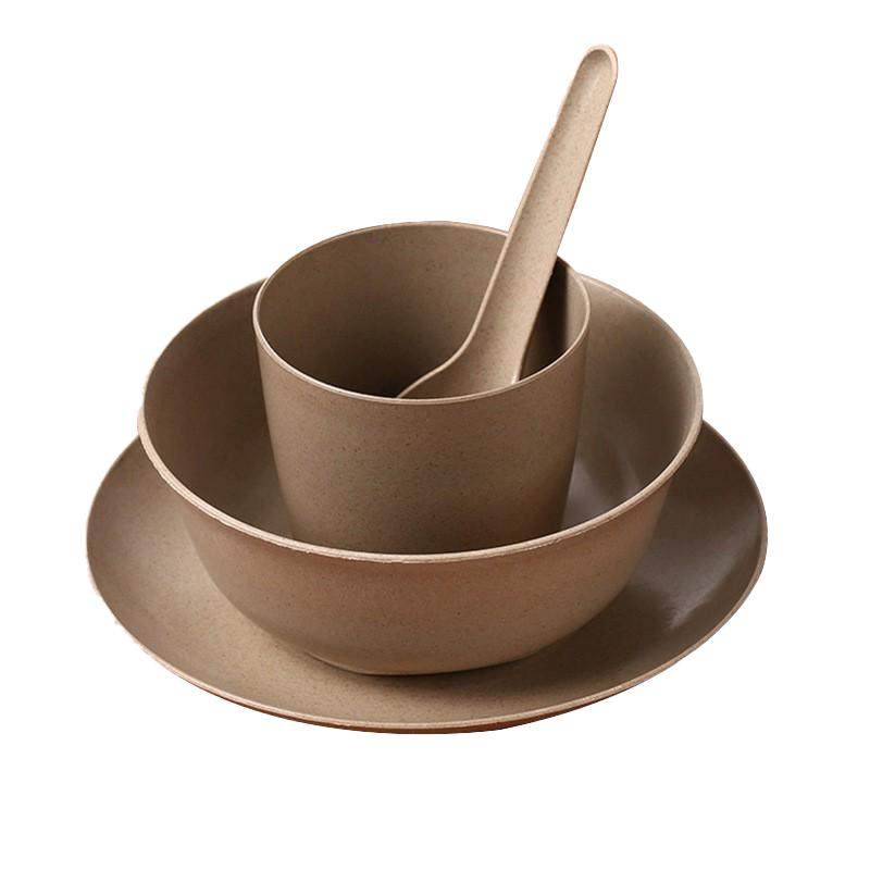 一次性餐具套装碗碟五件套四件套