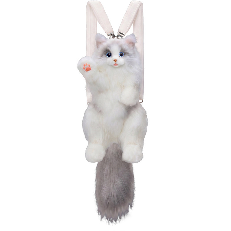 仿真猫咪毛绒玩偶可随意变换姿势