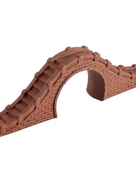 创意陶瓷石拱桥微景观鱼缸摆件造景石桥装饰品沙盘山水小桥流水枯