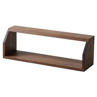 浮霞木坊北美黑胡桃木简约实木木质茶空间书房燕尾榫展示置物架子