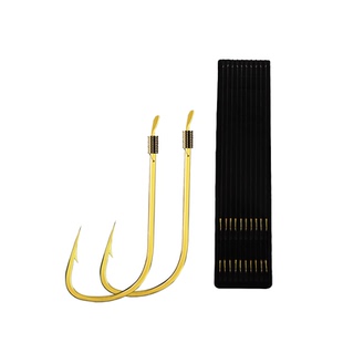 进口短子线成品金袖鱼钩双钩有刺无刺套装1号袖钩鲫鱼白条小鱼钩