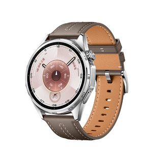 适用于华为gt6表带真皮watch5腕带GT4/3/2皮质智能手表2Pro/2e替换Watch4pro/3pro男士冰川灰同款复合新款