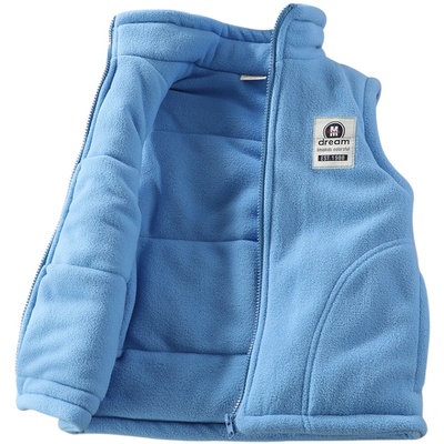 儿童马甲外穿男女背心摇粒绒