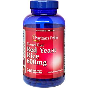普丽普莱 红曲米胶囊 600mg120粒美国原装进口Red Yeast rIce