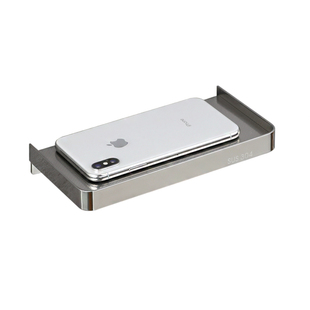 卫生间手机架不锈钢厕所托盘洗手间公共置物架免打孔挂墙壁隔板