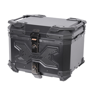 MJW摩托车尾箱踏板电动车铝合金尾箱大容量后备箱加厚通用骑士款