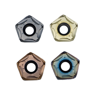 京瓷款双面10角刀片PNMU090508XNER快进给铣刀片MFPN66度面铣刀盘