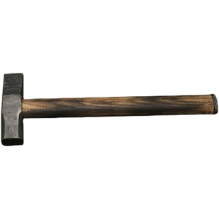 王氏铁匠传统复古手工炭火锻打淬火锤头铁匠锤石匠锤钣金锤装柄