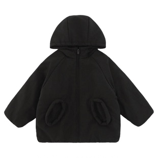 幼悠男童三明治构架棉服冬季洋气可爱防风保暖厚实帅气连帽外套潮