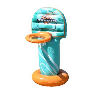 儿童投篮框游泳池配套玩具配件折叠篮球架篮球框便捷不倒翁喷戏水