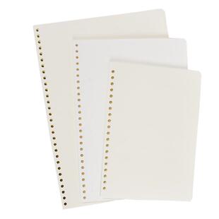 horn/号角空白活页纸50张活页本替芯白纸内页可绘图画画打印A5/20孔B5/26孔A4/30孔可装订纸