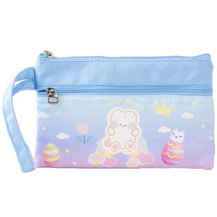 手机袋布袋子帆布手拿包女新款拉链手腕收纳小包迷你放零钱手机包