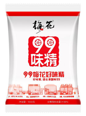 梅花无盐纯味精大包装2斤装