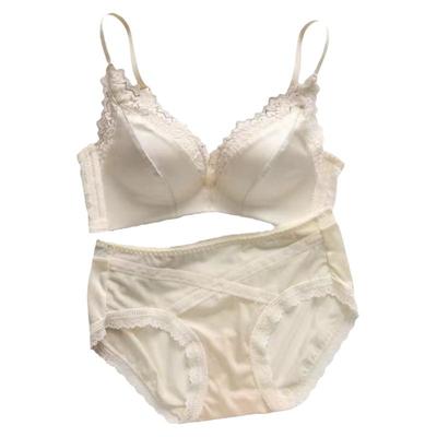 趣安芬文胸聚拢缎面轻奢法式高级