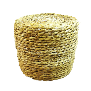 糯稻草绳仿真座墩拍摄道具纯手工墩摆件缠绕紧实家居布景创意装饰