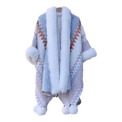 民族风斗篷打卡拍照出大片