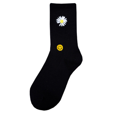 小雏菊中筒长袜子权志龙同款