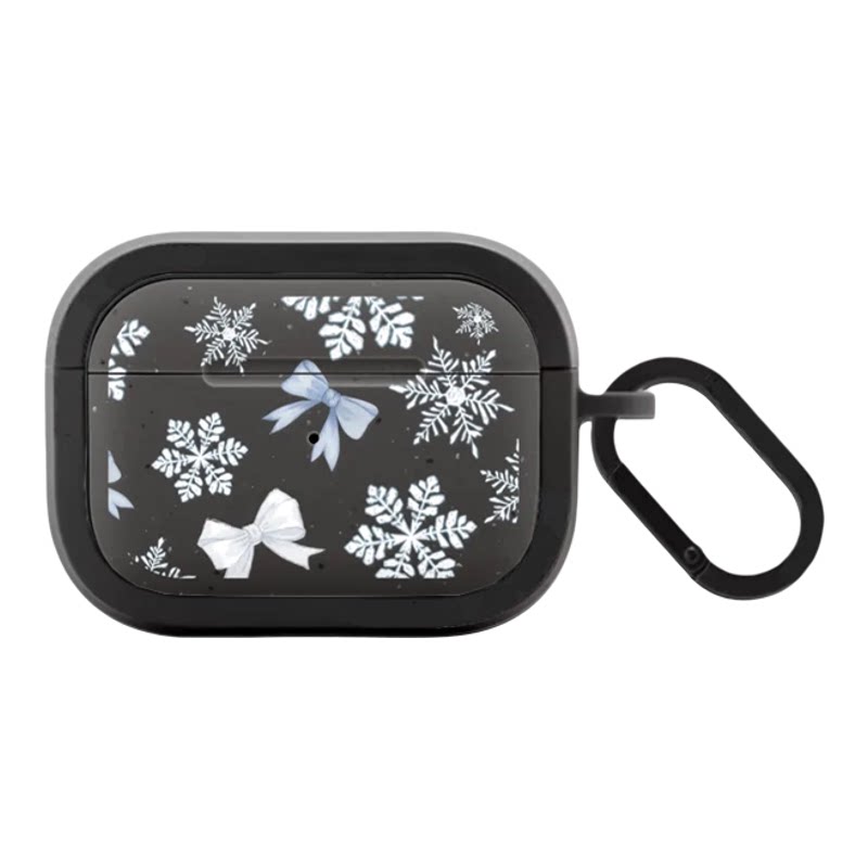 【PX&FC】雪花蝴蝶结AirPods 4代保护套AirPods pro2二代适用airpods3苹果耳机pro三四代情侣男女磨砂防摔壳