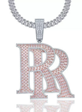 Mr.BlingRoddyRicch双R吊坠