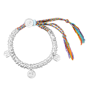 实用礼物送女友送闺蜜盘缠碎银子手链纯银999编织手绳生日礼物女