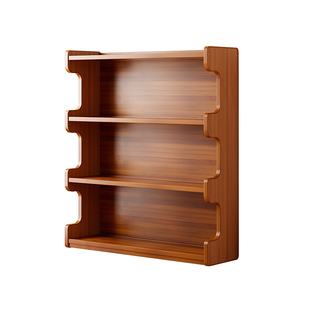 书架置物架落地书柜简易客厅储物柜一体靠墙多层家用收纳展示柜子