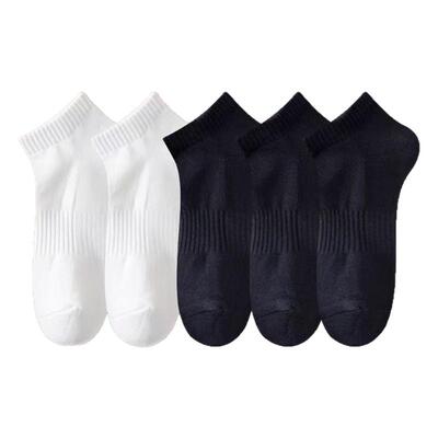 袜子男短袜白色男运动袜春秋船袜透气防臭浅口吸汗薄短筒百搭