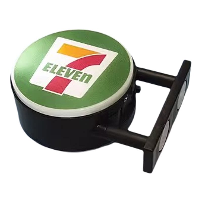 定制冰箱贴七天全家便利店灯牌圆形电子招牌灯光磁铁吊饰文化创意
