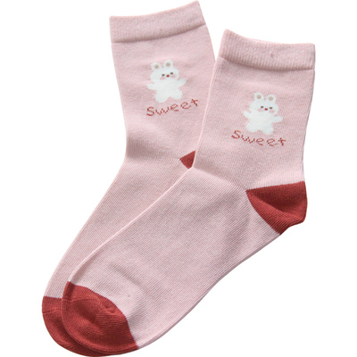 尼多熊秋冬款无骨舒适女童纯棉袜