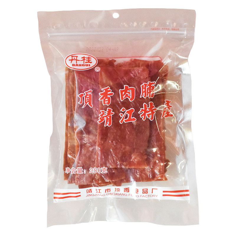 丹桂猪肉脯250g顶香猪肉干付片靖江特产肉类零食肉干边角料副片