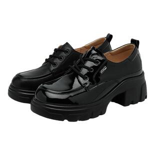 自由姿色时尚百搭增高JK乐福鞋25年春秋季新款舒适通勤英伦单鞋女