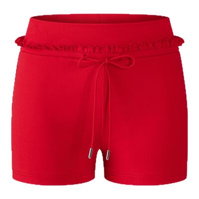 SleepyFairy·LOVE ME主题红色贴钻爱心荷叶边辣妹法式系带超短裤