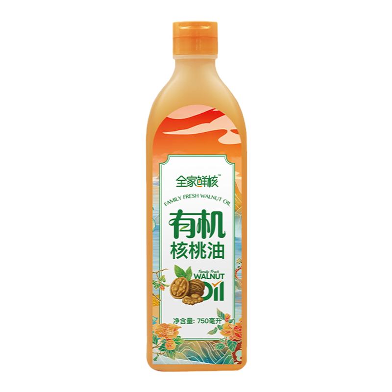 御福年全家鮮核有機(jī)核桃油熱炒食用油750ml