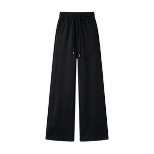 冰丝阔腿裤女夏薄款2026新款女款运动裤卫裤高腰直筒裤子休闲女裤