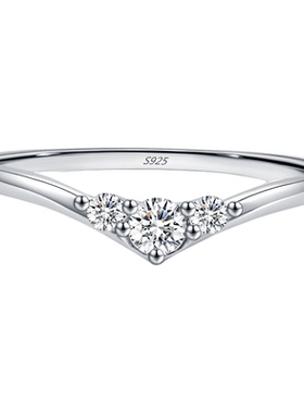 莫桑钻S925纯银几何箭头